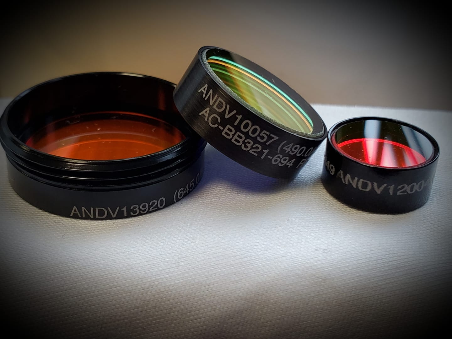 list of legacy optical filters by andover