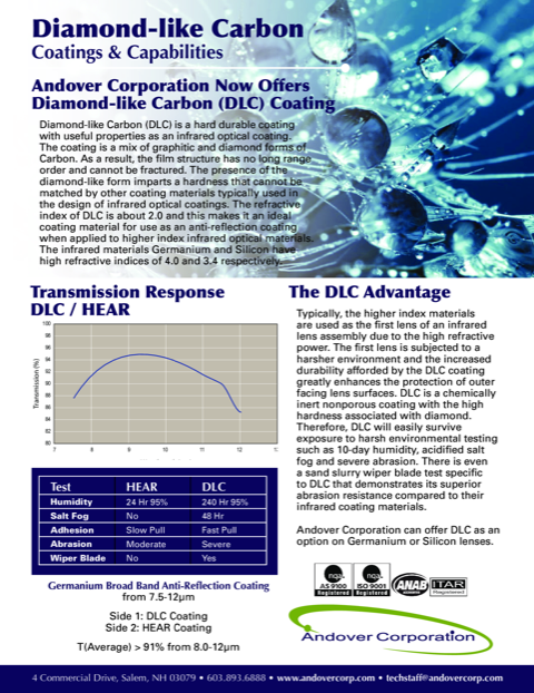 diamond-like carbon DLC coatings and capabilities 