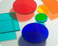 Colored filter glass